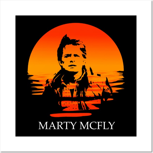 Marty Mcfly Sun Wall Art by CAUTODIPELO